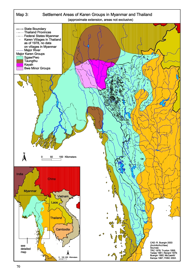 Karen Ethnic Groups in Myanmar and Thailand