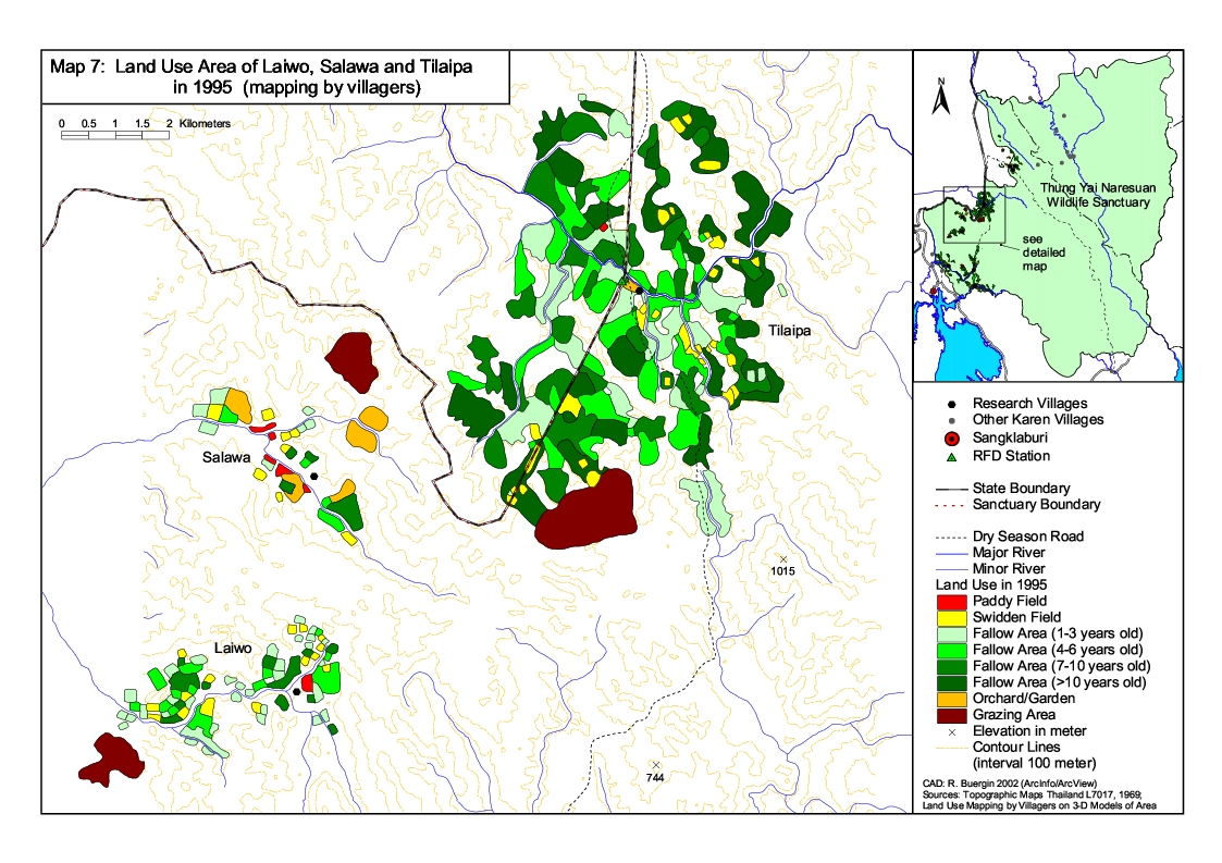 Land Use of Karen Villages in Thung Yai